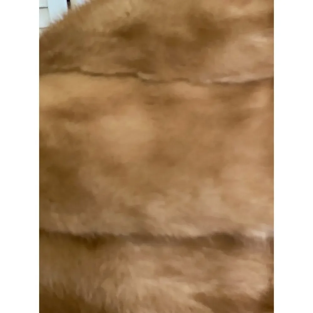MCM Fur Mink stole cape shrug Vintage Authentic Soft Blonde Mink Hollywood Glam‎